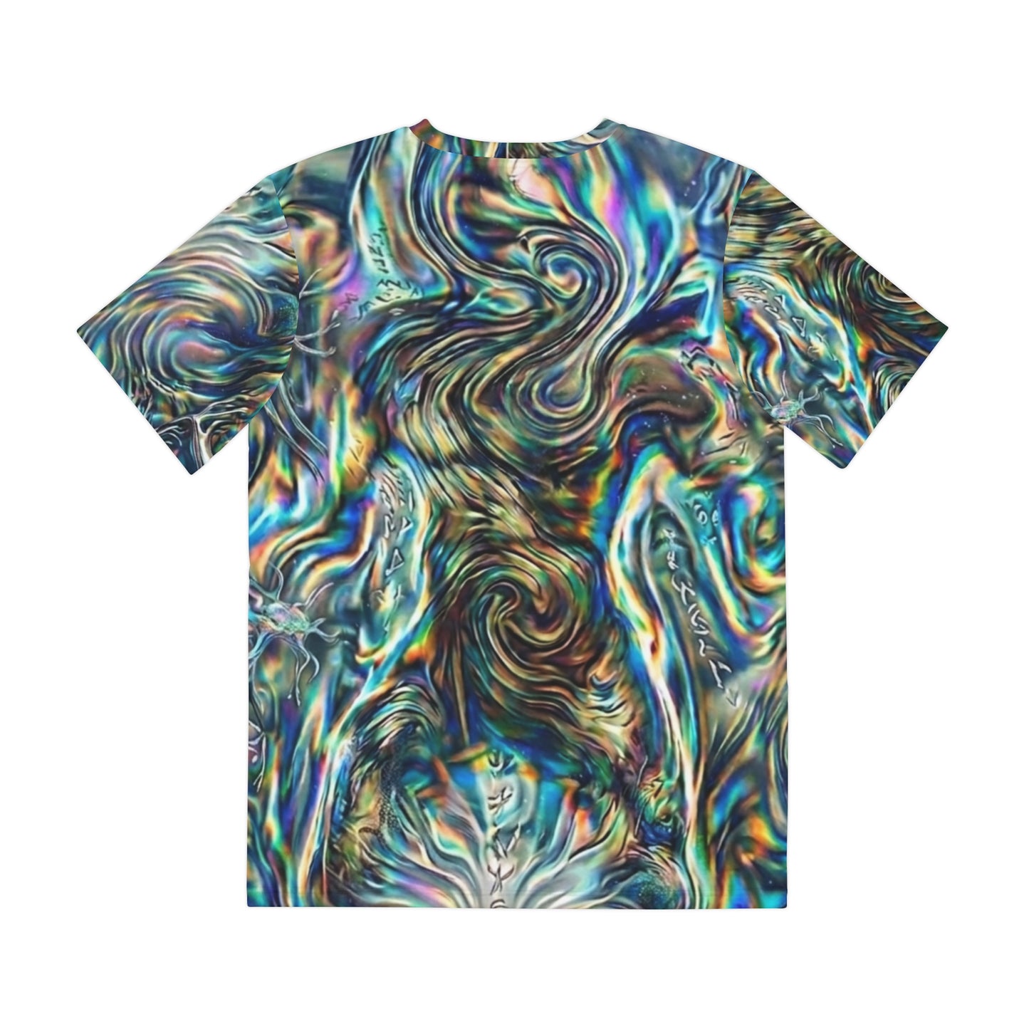 NUMEN NATURAE Iridescent Swirl Tee – SPIRYLIT "Cosmic Flux" Edition