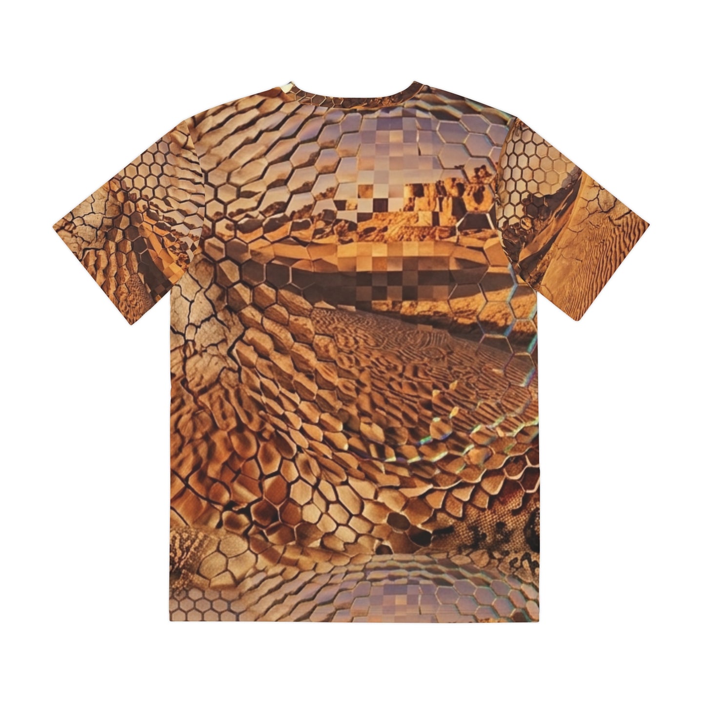 NUMEN NATURAE Gilded Glitch Tee – SPIRYLIT "Desert Fractal" Edition