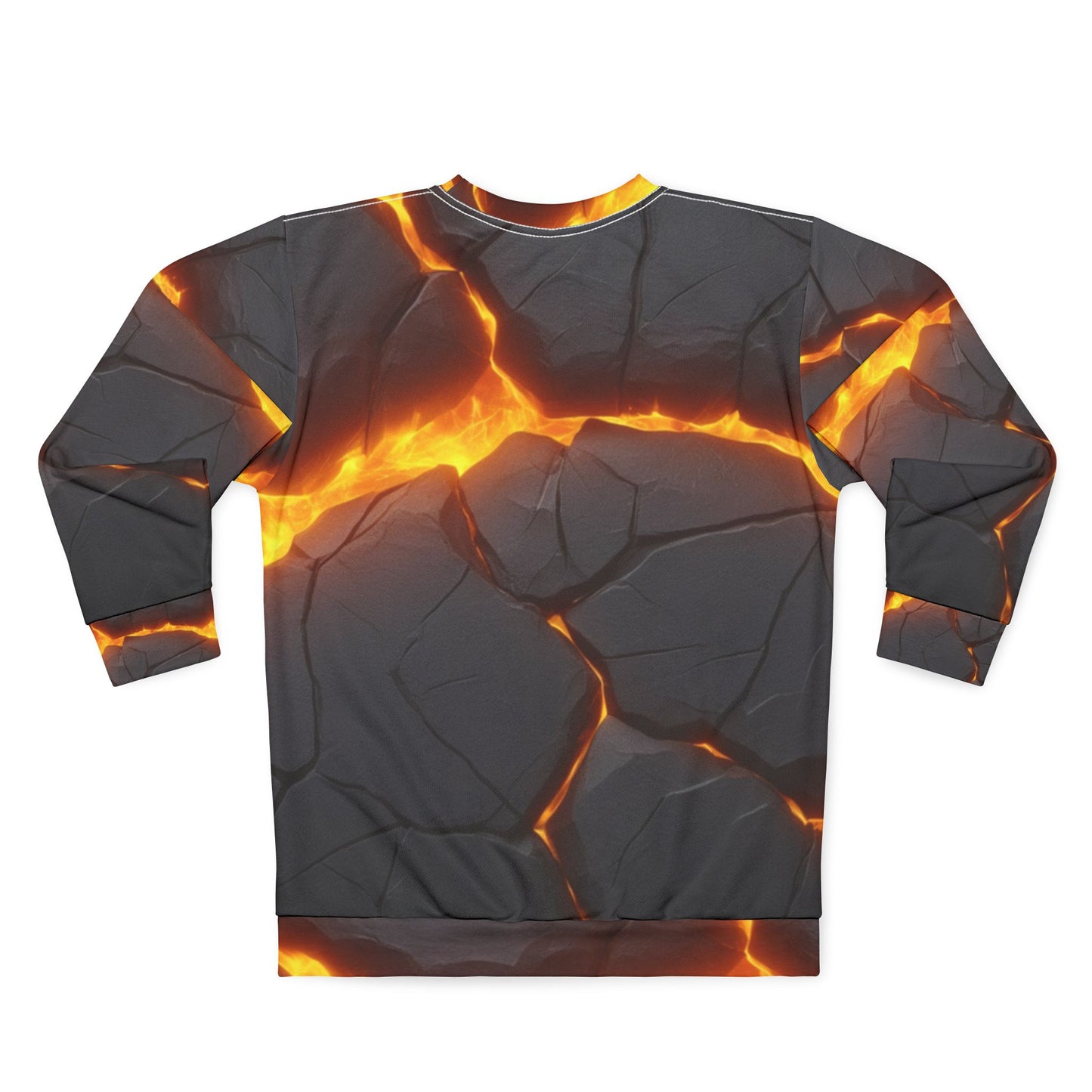 SPIRYLIT "Tectonic Fracture" Crewneck Sweatshirt | Magma Flow Edition