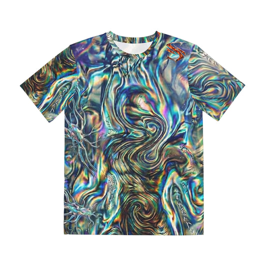 NUMEN NATURAE Iridescent Swirl Tee – SPIRYLIT "Cosmic Flux" Edition
