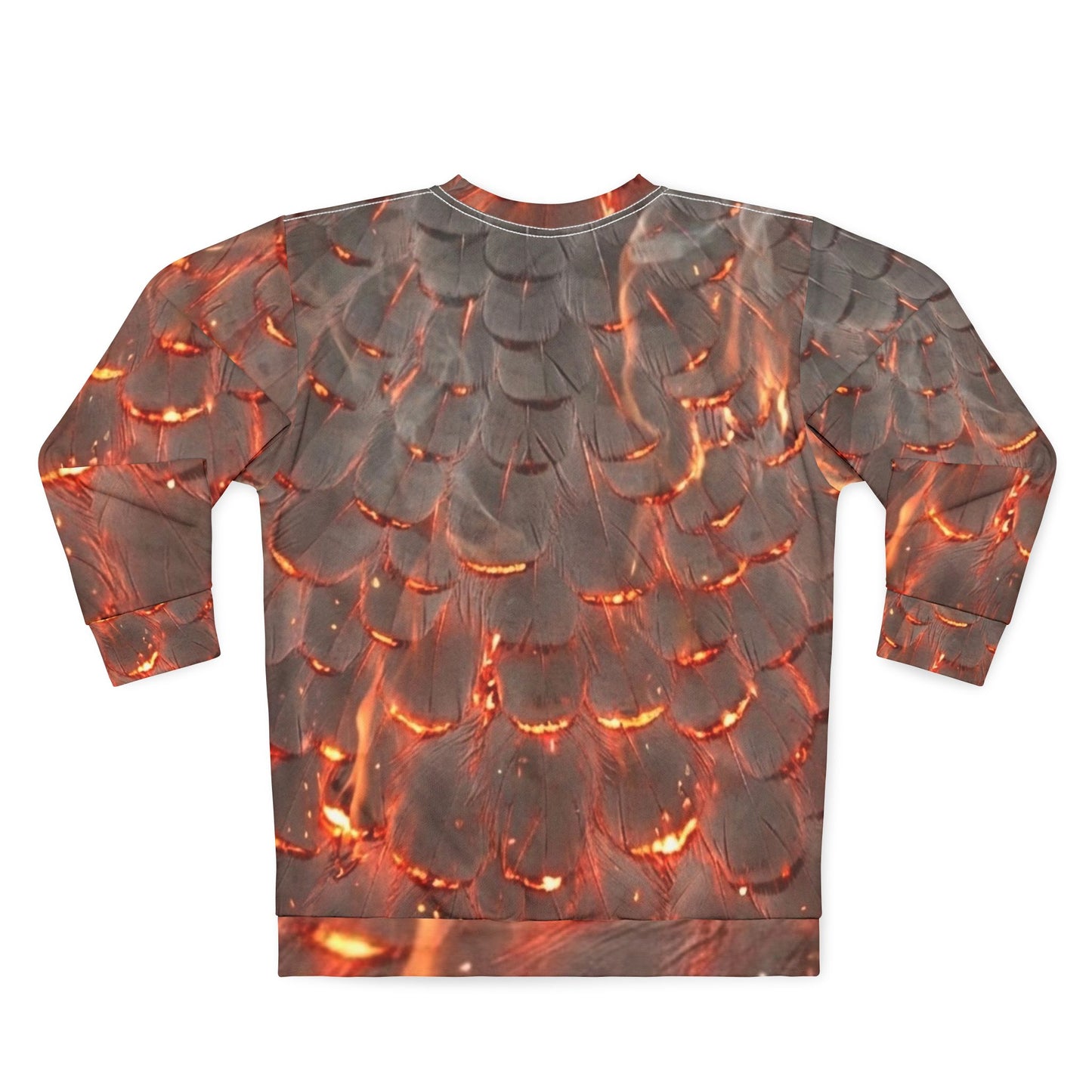 Seraphic Plumes™ Blue Heron Ember AOP Sweatshirt