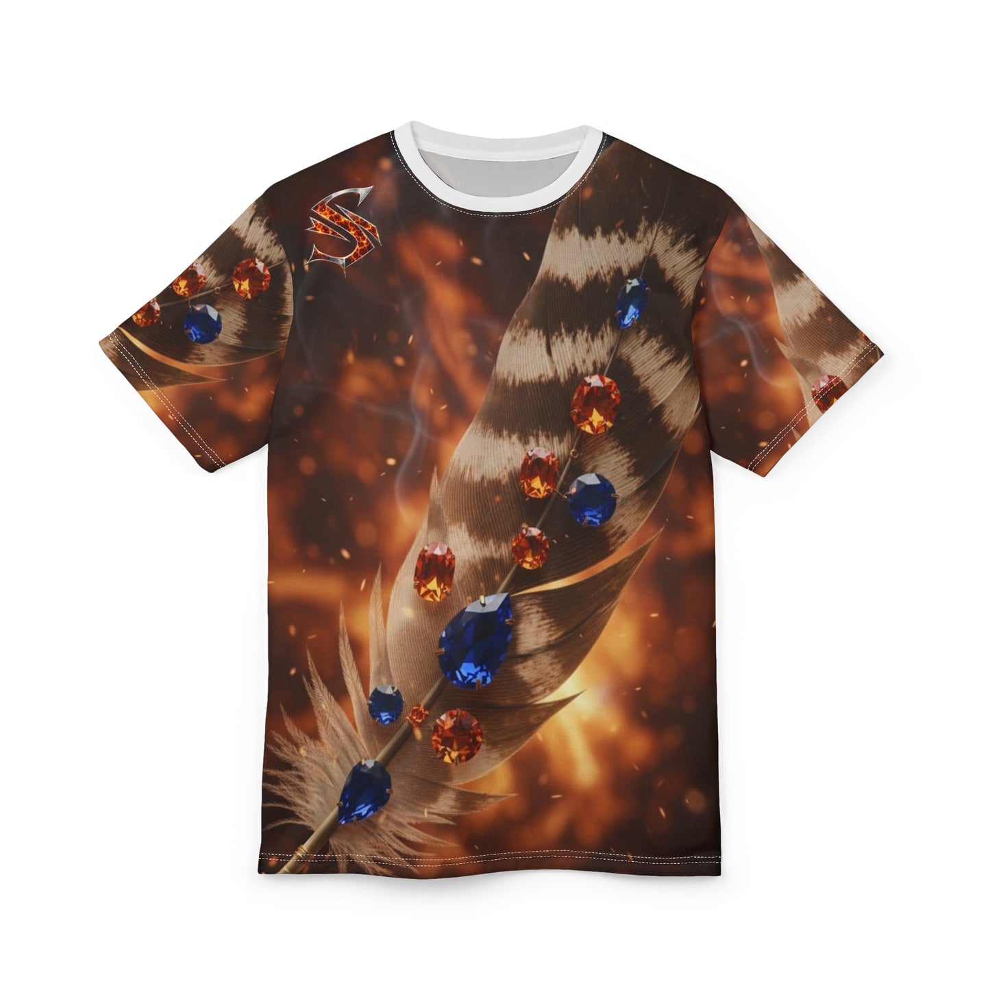 The Monarch Quill: Gilded Amber & Sapphire