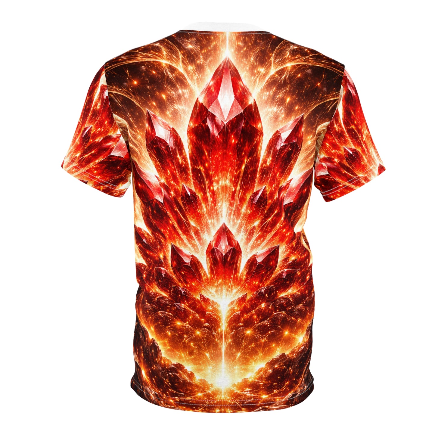 Infernal Ascension – Celestial Fire Crystal AOP Tee