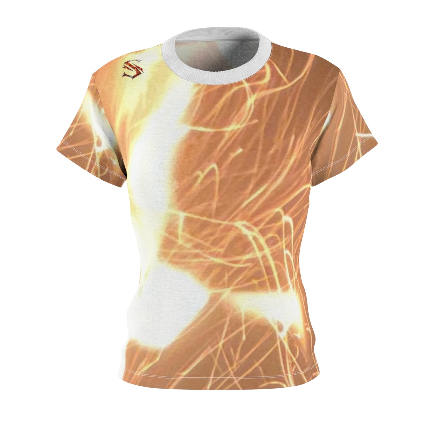 Women's Abstract Flame Print Tee