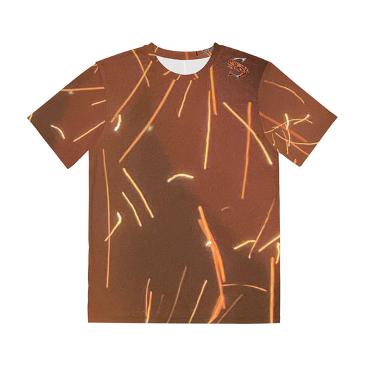 Sparks All-Over Print Tee — Men’s Firework Spark Pattern Shirt