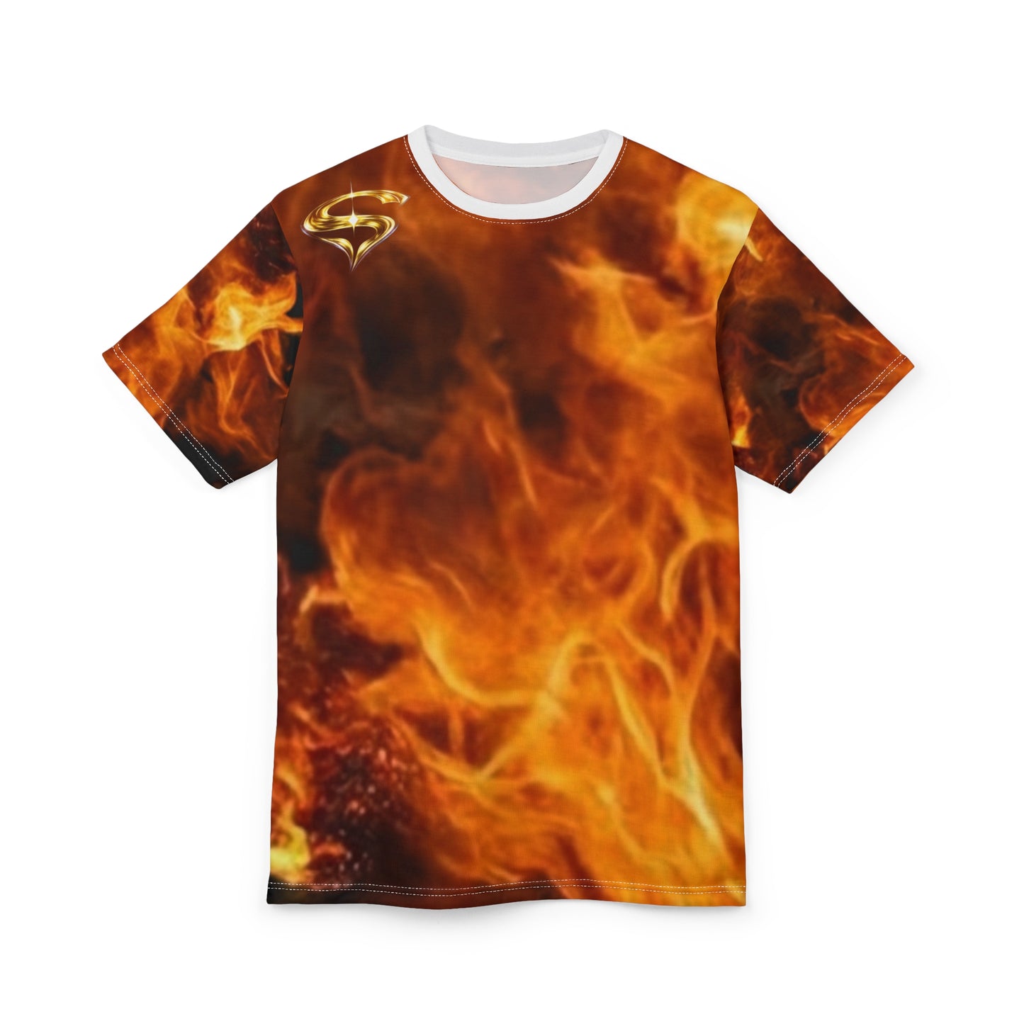 SPIRYLIT Ignis Ember — Living Fire AOP Tee