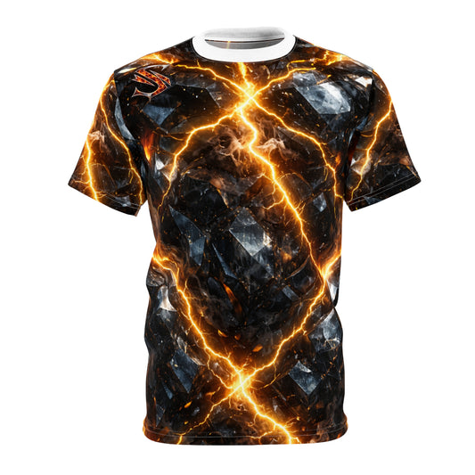 Lava Lightning AOP Tee — Unleashed Voltage