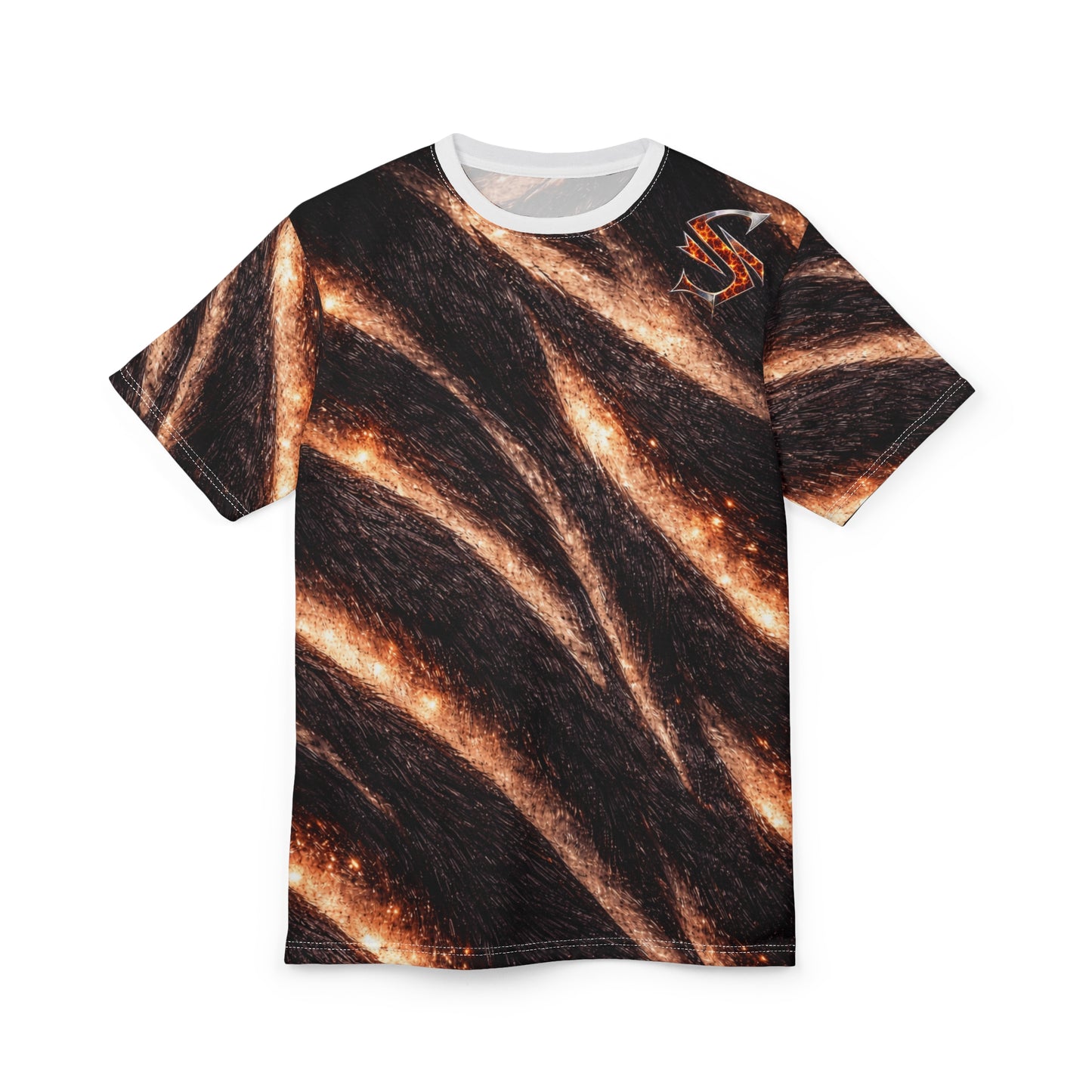 Primal Dominion: The "Tiger Soul" All-Over Print Tee by SPIRYLIT