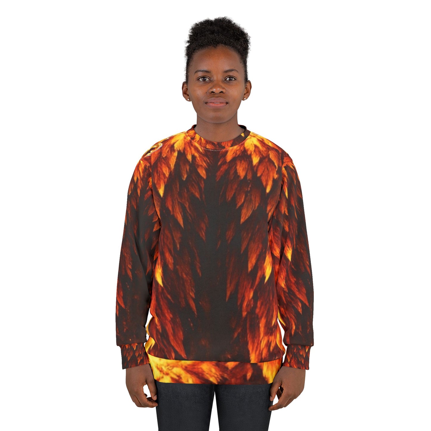 SPIRYLIT "Inferno Seraph" All-Over Print Divine Wings Sweatshirt