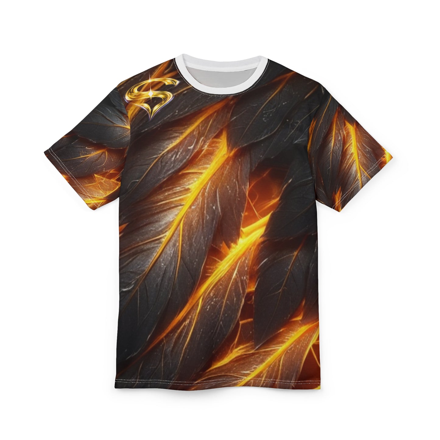 SPIRYLIT "Obsidian Ember" Divine Wings All-Over Print Tee