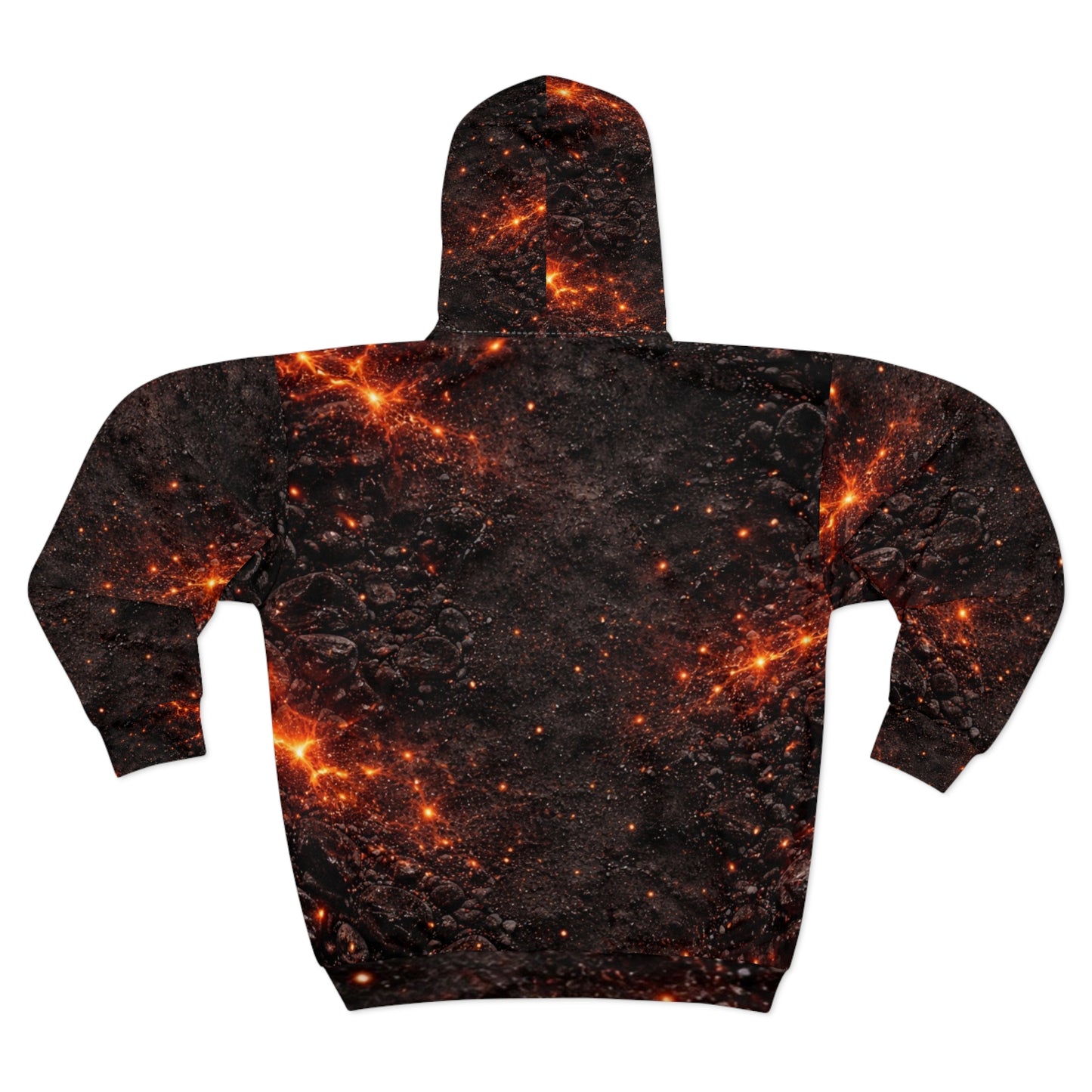 SPIRYLIT "Molten Core" Unisex Zip-Up Hoodie | Magma Ember Edition