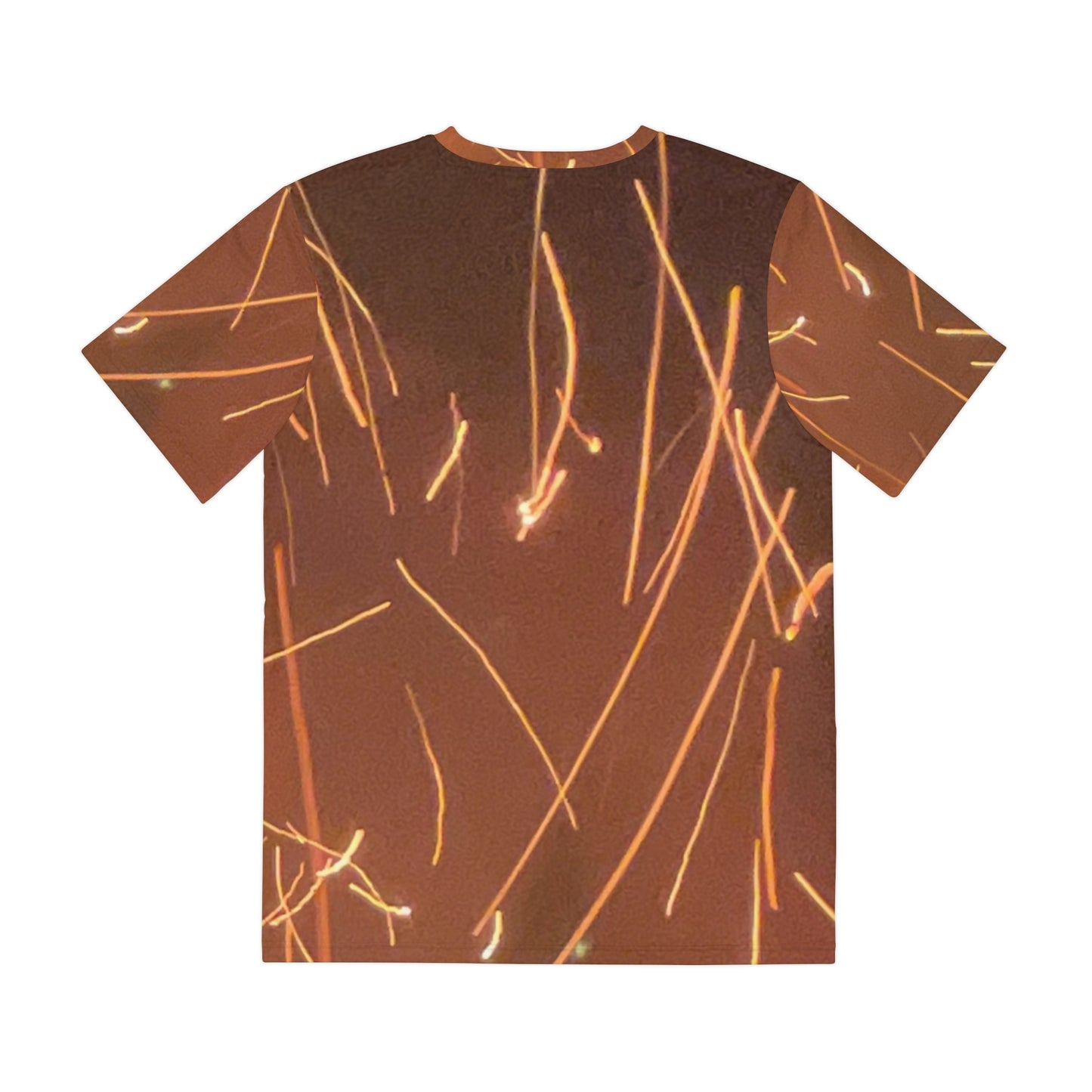 Sparks All-Over Print Tee — Men’s Firework Spark Pattern Shirt